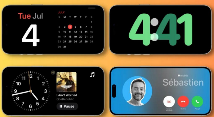 安源苹果手机维修分享iOS17横屏充电待机显示有什么好处 
