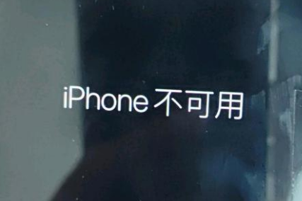 安源苹果服务网点分享锁屏界面显示“iPhone 不可用”如何解决 