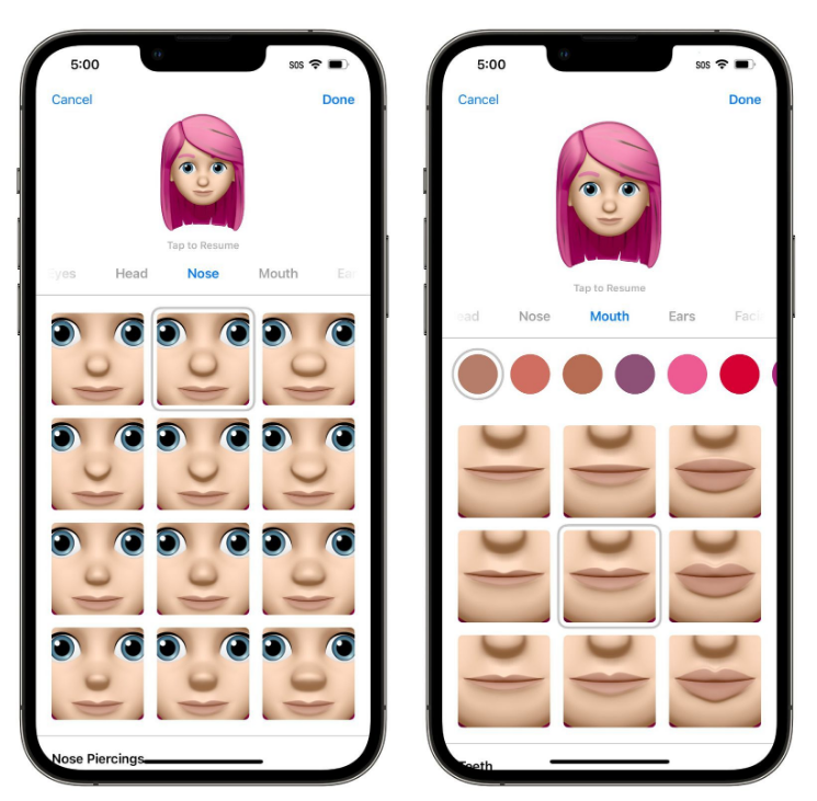 安源苹果手机维修分享​iOS 16中的拟我表情有了哪些变化和升级 
